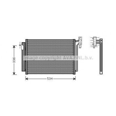 Конденсатор, кондиционер BW5281D AVA QUALITY COOLING - купить в магазине запчастей по Украине