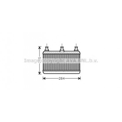 Теплообменник, отопление салона BW6341 AVA QUALITY COOLING - купить в магазине запчастей по Украине