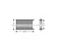 Теплообменник, отопление салона AVA QUALITY COOLING BW6344 BW6344 AVA QUALITY COOLING - купить в магазине запчастей по Украине