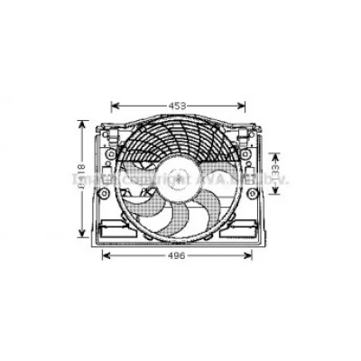 Вентилятор, охлаждение двигателя BW7513 AVA QUALITY COOLING - купить в магазине запчастей по Украине