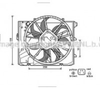 Вентилятор, охлаждение двигателя AVA QUALITY COOLING BW7528 BW7528 AVA QUALITY COOLING - купить в магазине запчастей по Украине