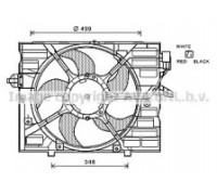 Вентилятор, охлаждение двигателя AVA QUALITY COOLING BW7530 BW7530 AVA QUALITY COOLING - купить в магазине запчастей по Украине