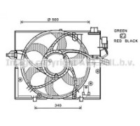 Вентилятор, охлаждение двигателя AVA QUALITY COOLING BW7531 BW7531 AVA QUALITY COOLING - купить в магазине запчастей по Украине