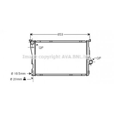 Радиатор, охлаждение двигателя BWA2278 AVA QUALITY COOLING - купить в магазине запчастей по Украине