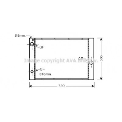Радиатор, охлаждение двигателя BWA2285 AVA QUALITY COOLING - купить в магазине запчастей по Украине