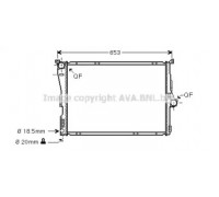 BWA2291 AVA QUALITY COOLING - купить в магазине запчастей по Украине