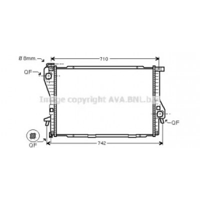 Радиатор, охлаждение двигателя BWA2300 AVA QUALITY COOLING - купить в магазине запчастей по Украине