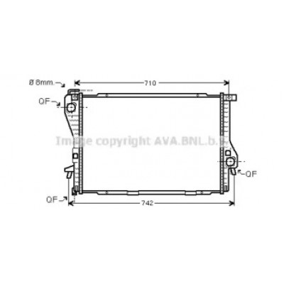 Радиатор, охлаждение двигателя BWA2301 AVA QUALITY COOLING - купить в магазине запчастей по Украине