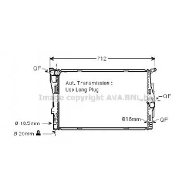 Радиатор, охлаждение двигателя BWA2303 AVA QUALITY COOLING - купить в магазине запчастей по Украине