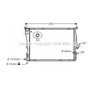 BWA2343 AVA QUALITY COOLING - купить в магазине запчастей по Украине