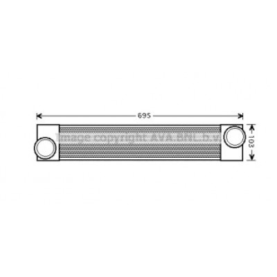 Интеркулер BWA4375 AVA QUALITY COOLING - купить в магазине запчастей по Украине