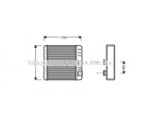 Теплообменник, отопление салона AVA QUALITY COOLING BWA6211 BWA6211 AVA QUALITY COOLING - купить в магазине запчастей по Украине