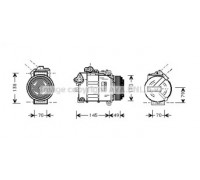 Компрессор, кондиционер AVA QUALITY COOLING BWAK017 BWAK017 AVA QUALITY COOLING - купить в магазине запчастей по Украине