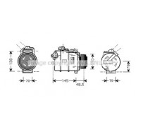 Компрессор, кондиционер AVA QUALITY COOLING BWAK332 BWAK332 AVA QUALITY COOLING - купить в магазине запчастей по Украине