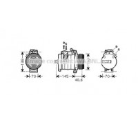 Компрессор, кондиционер AVA QUALITY COOLING BWAK334 BWAK334 AVA QUALITY COOLING - купить в магазине запчастей по Украине