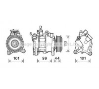 BWAK498 AVA QUALITY COOLING - купить в магазине запчастей по Украине