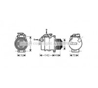 Компрессор, кондиционер AVA QUALITY COOLING BWK411 BWK411 AVA QUALITY COOLING - купить в магазине запчастей по Украине