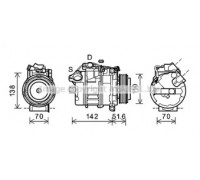 Компрессор, кондиционер AVA QUALITY COOLING BWK427 BWK427 AVA QUALITY COOLING - купить в магазине запчастей по Украине