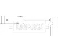 Сигнализатор, износ тормозных колодок BORG and BECK BWL3001 BWL3001 BORG and BECK - купить в магазине запчастей по Украине