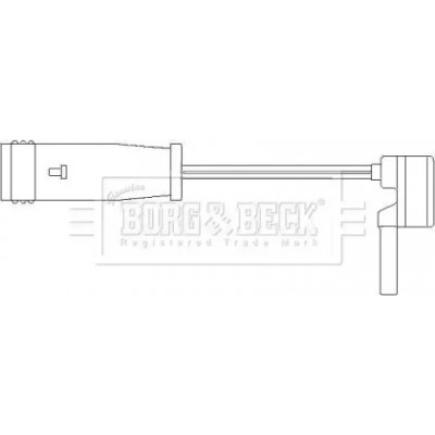 Сигнализатор, износ тормозных колодок BWL3001 BORG and BECK - купить в магазине запчастей по Украине