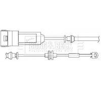 Сигнализатор, износ тормозных колодок BORG and BECK BWL3016 BWL3016 BORG and BECK - купить в магазине запчастей по Украине