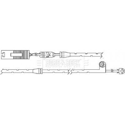 Сигнализатор, износ тормозных колодок BWL3023 BORG and BECK - купить в магазине запчастей по Украине