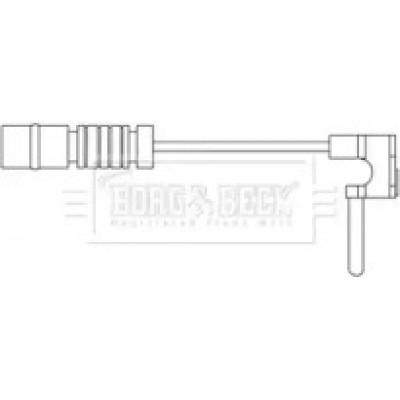 Сигнализатор, износ тормозных колодок BWL3072 BORG and BECK - купить в магазине запчастей по Украине
