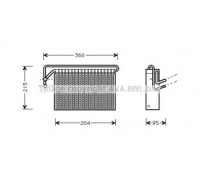 Испаритель, кондиционер AVA QUALITY COOLING BWV024 BWV024 AVA QUALITY COOLING - купить в магазине запчастей по Украине