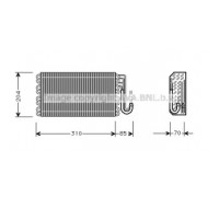 Испаритель, кондиционер AVA QUALITY COOLING BWV025 BWV025 AVA QUALITY COOLING - купить в магазине запчастей по Украине
