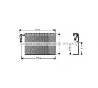 Испаритель, кондиционер AVA QUALITY COOLING BWV305 BWV305 AVA QUALITY COOLING - купить в магазине запчастей по Украине