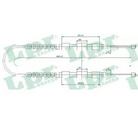 Трос, стояночная тормозная система LPR C0175B C0175B LPR - купить в магазине запчастей по Украине