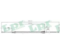 Трос, стояночная тормозная система LPR C0812B C0812B LPR - купить в магазине запчастей по Украине