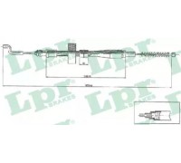 Трос, стояночная тормозная система LPR C0971B C0971B LPR - купить в магазине запчастей по Украине