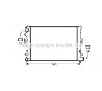 Радиатор, охлаждение двигателя AVA QUALITY COOLING CN2078 CN2078 AVA QUALITY COOLING - купить в магазине запчастей по Украине
