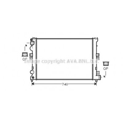 Радиатор, охлаждение двигателя CN2078 AVA QUALITY COOLING - купить в магазине запчастей по Украине