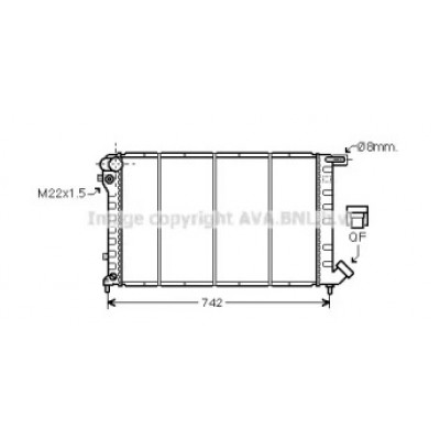 Радиатор, охлаждение двигателя CN2138 AVA QUALITY COOLING - купить в магазине запчастей по Украине