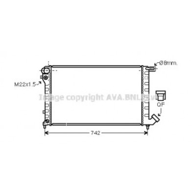 Радиатор, охлаждение двигателя CN2147 AVA QUALITY COOLING - купить в магазине запчастей по Украине