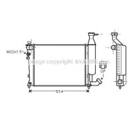 Радиатор, охлаждение двигателя AVA QUALITY COOLING CN2149 CN2149 AVA QUALITY COOLING - купить в магазине запчастей по Украине