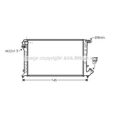 Радиатор, охлаждение двигателя CN2193 AVA QUALITY COOLING - купить в магазине запчастей по Украине