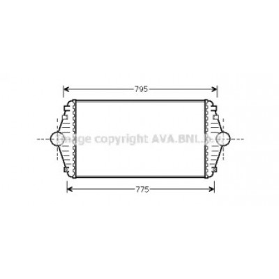 Интеркулер CN4086 AVA QUALITY COOLING - купить в магазине запчастей по Украине