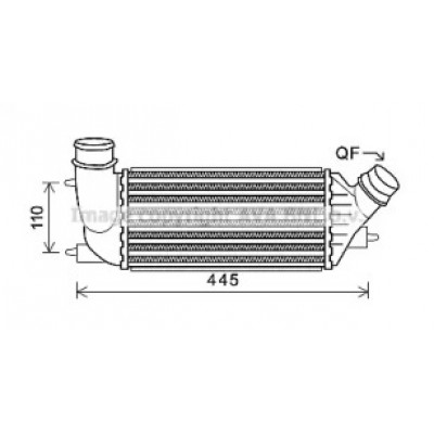 Интеркулер CN4270 AVA QUALITY COOLING - купить в магазине запчастей по Украине