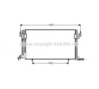 Конденсатор, кондиционер AVA QUALITY COOLING CN5100 CN5100 AVA QUALITY COOLING - купить в магазине запчастей по Украине