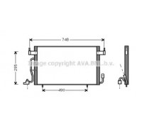 Конденсатор, кондиционер AVA QUALITY COOLING CN5166 CN5166 AVA QUALITY COOLING - купить в магазине запчастей по Украине