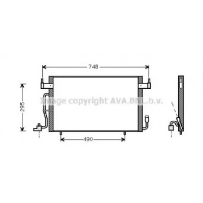 Конденсатор, кондиционер CN5166 AVA QUALITY COOLING - купить в магазине запчастей по Украине