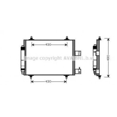 Конденсатор, кондиционер CN5213D AVA QUALITY COOLING - купить в магазине запчастей по Украине