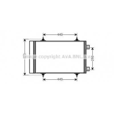 Конденсатор, кондиционер CN5263D AVA QUALITY COOLING - купить в магазине запчастей по Украине