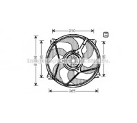 Вентилятор, охлаждение двигателя AVA QUALITY COOLING CN7530 CN7530 AVA QUALITY COOLING - купить в магазине запчастей по Украине
