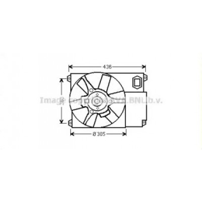 Вентилятор, охлаждение двигателя CN7541 AVA QUALITY COOLING - купить в магазине запчастей по Украине
