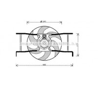CN7545 AVA QUALITY COOLING - купить в магазине запчастей по Украине