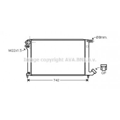 Радиатор, охлаждение двигателя CNA2137 AVA QUALITY COOLING - купить в магазине запчастей по Украине